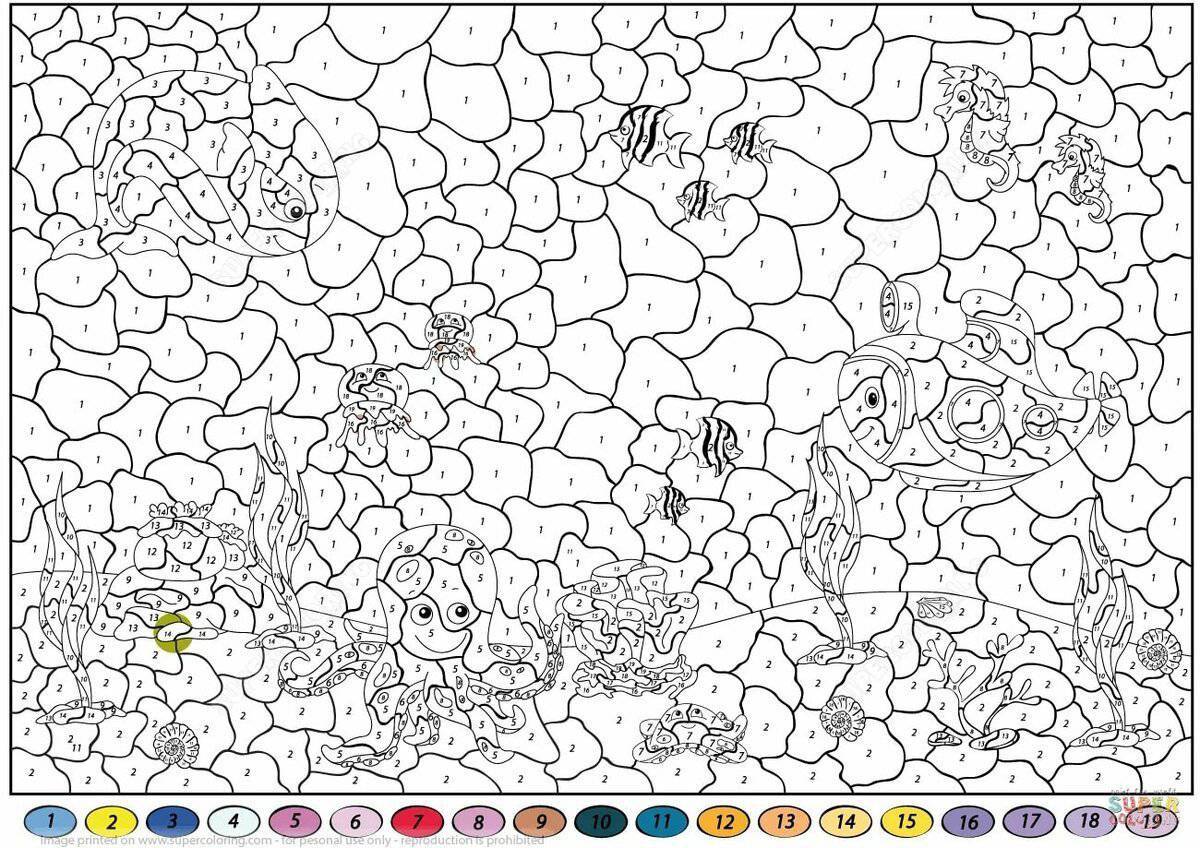 Unprecedented coloring by numbers
