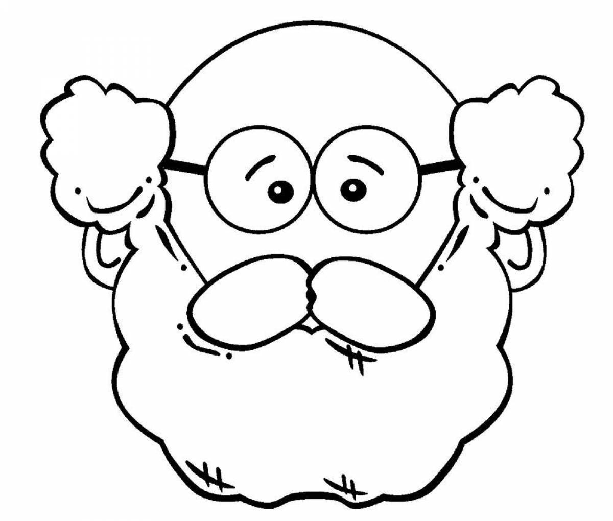Humble grandfather coloring page