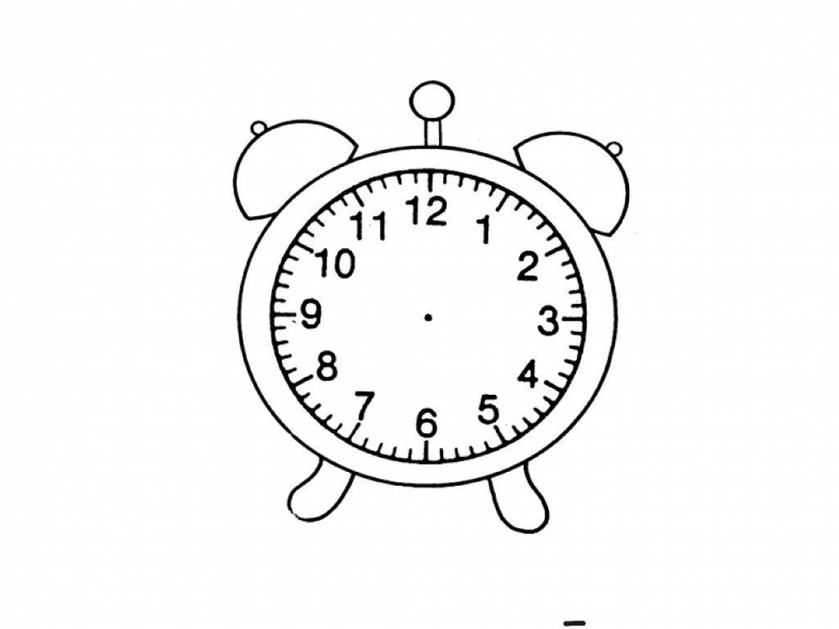 Alarm coloring page live