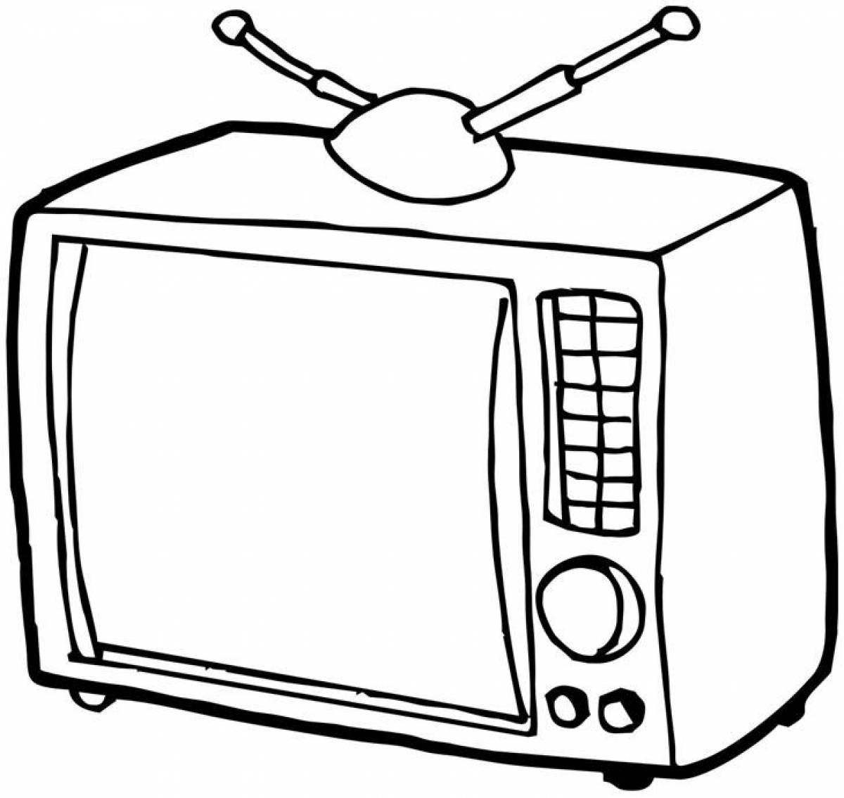 Coloring page fascinating electrical appliances