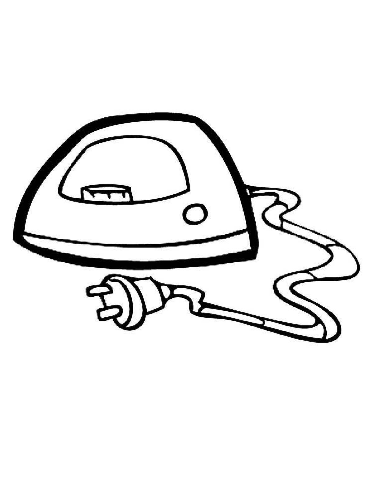 Attractive Electrical Appliances Coloring Page