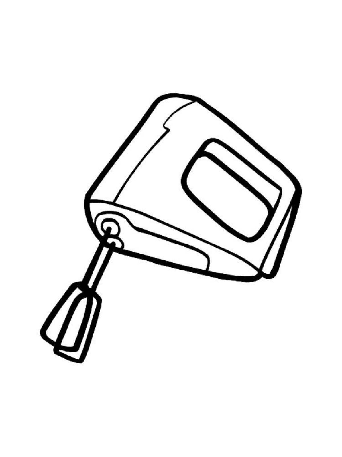 Electrical appliances coloring page