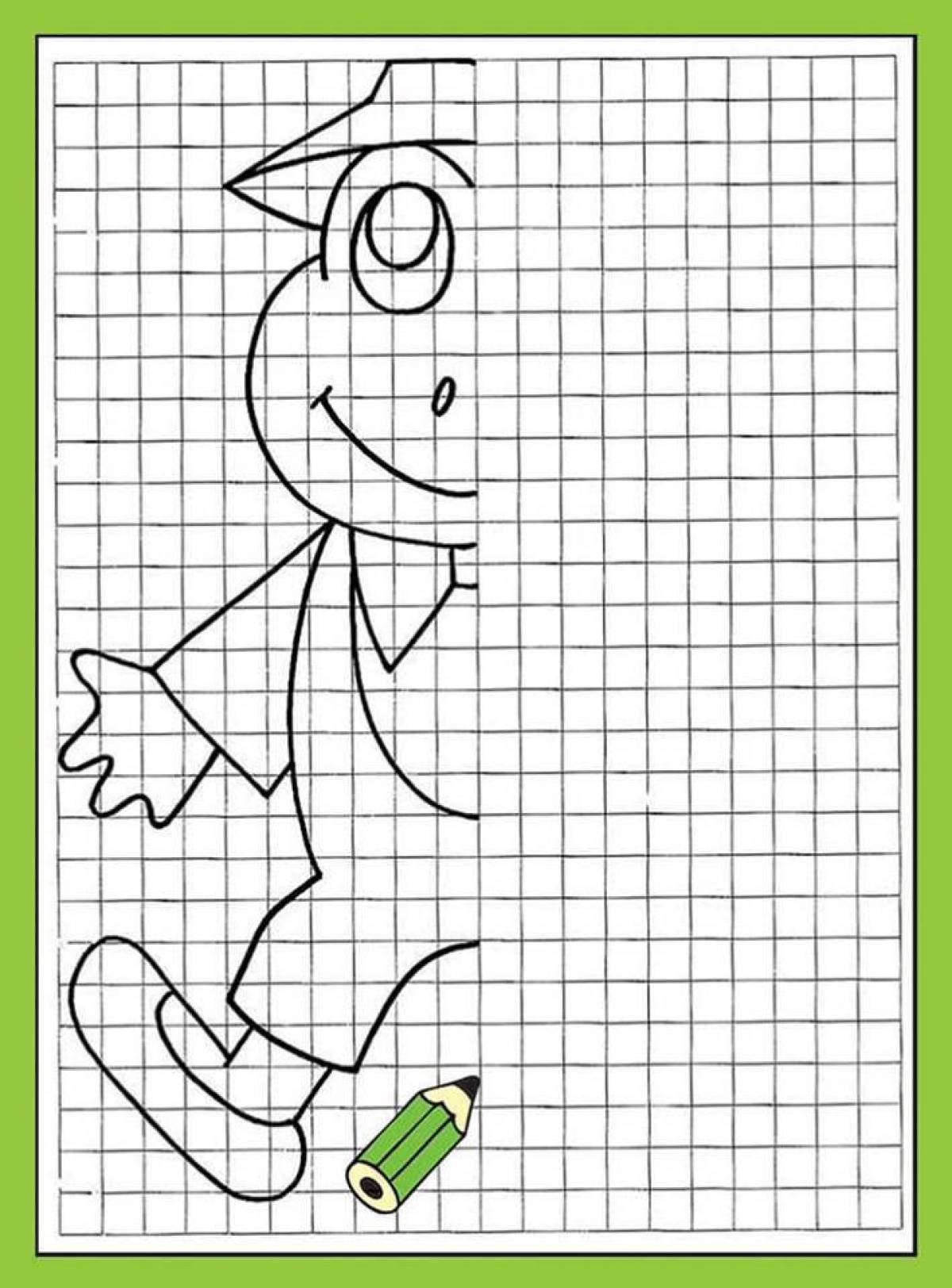 Humorous cell coloring page