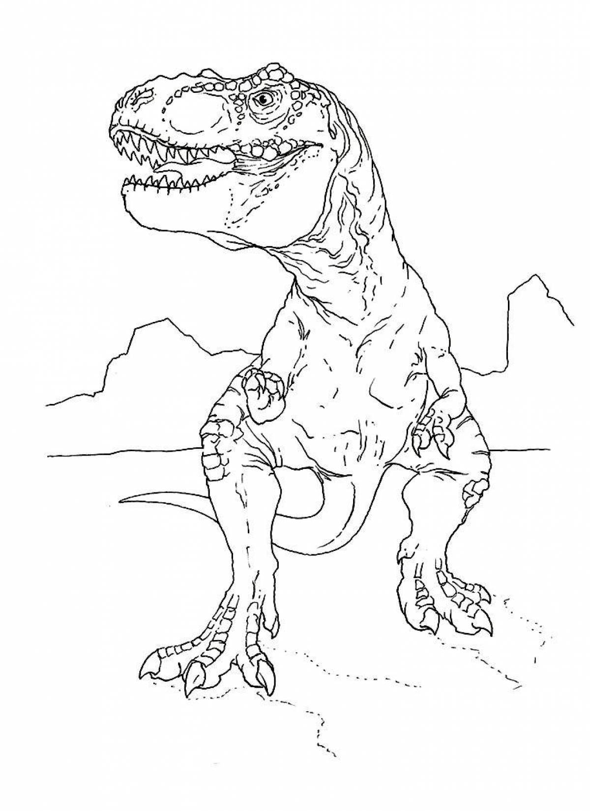 Amazing dinosaur rex coloring book