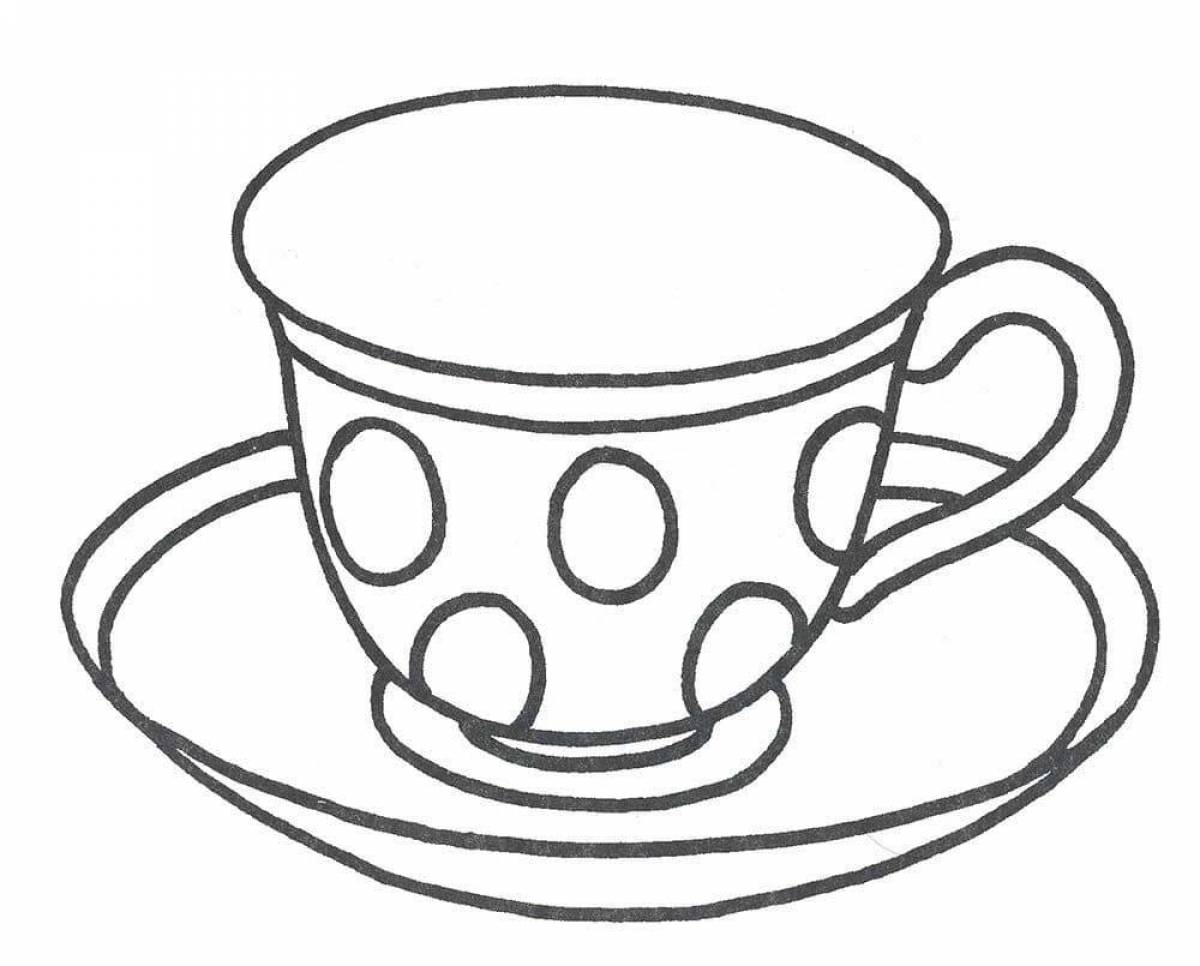 Children's cup and saucer #9