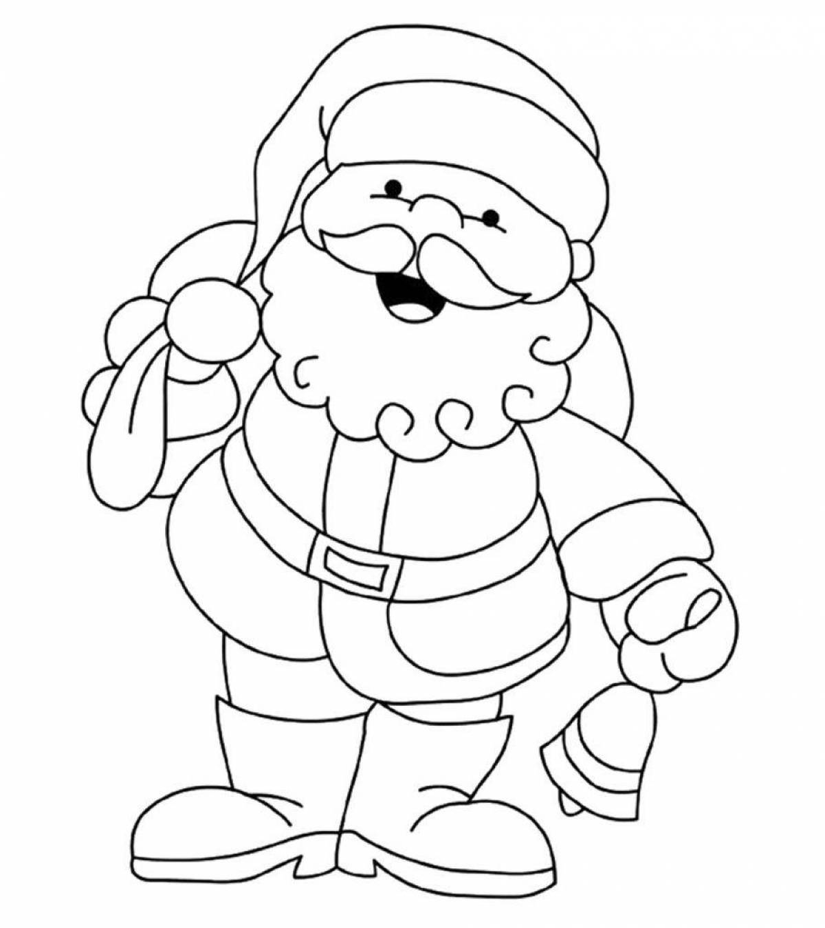 Live Santa Claus coloring book