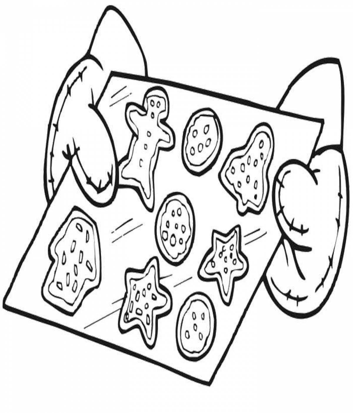 Living cookie coloring page