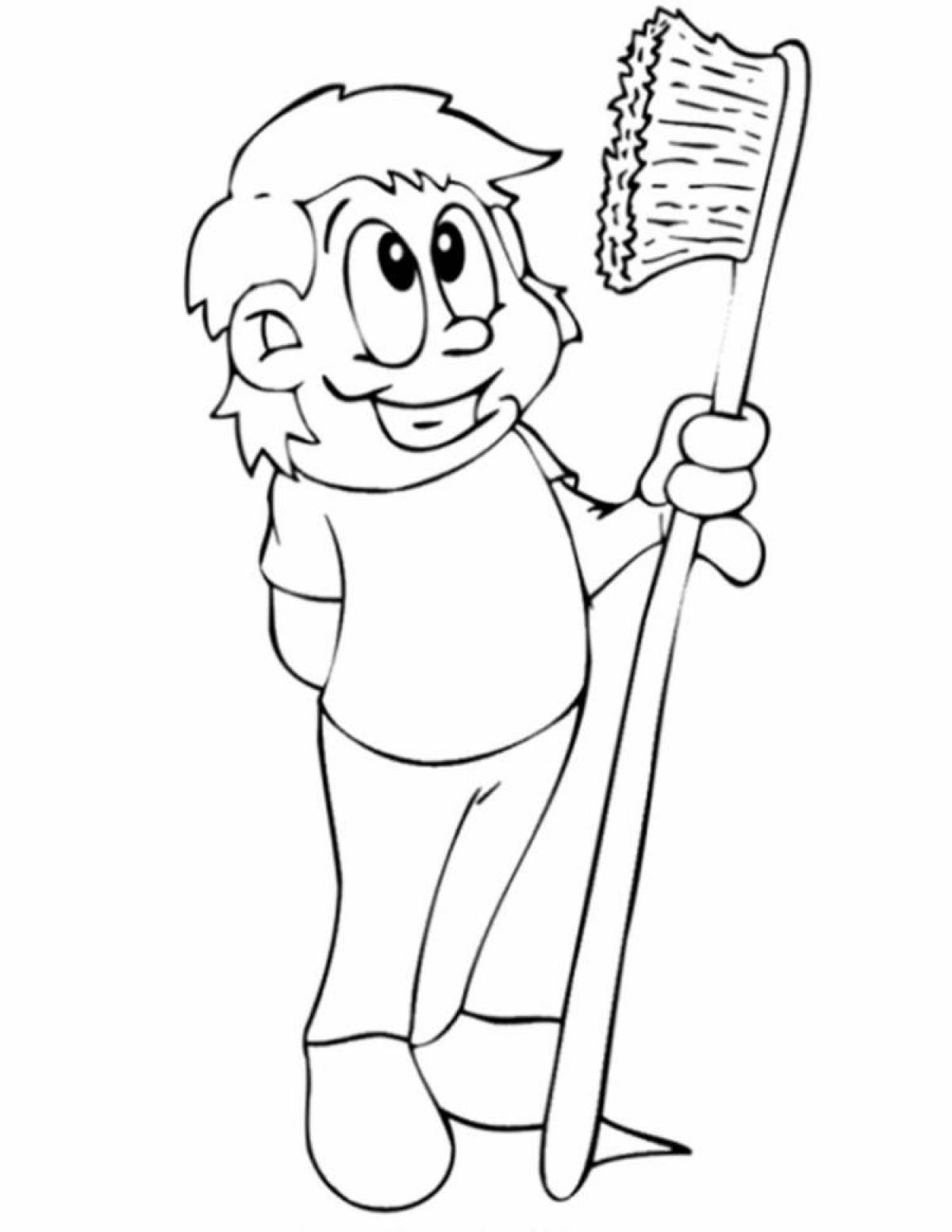 Comforting coloring book for health