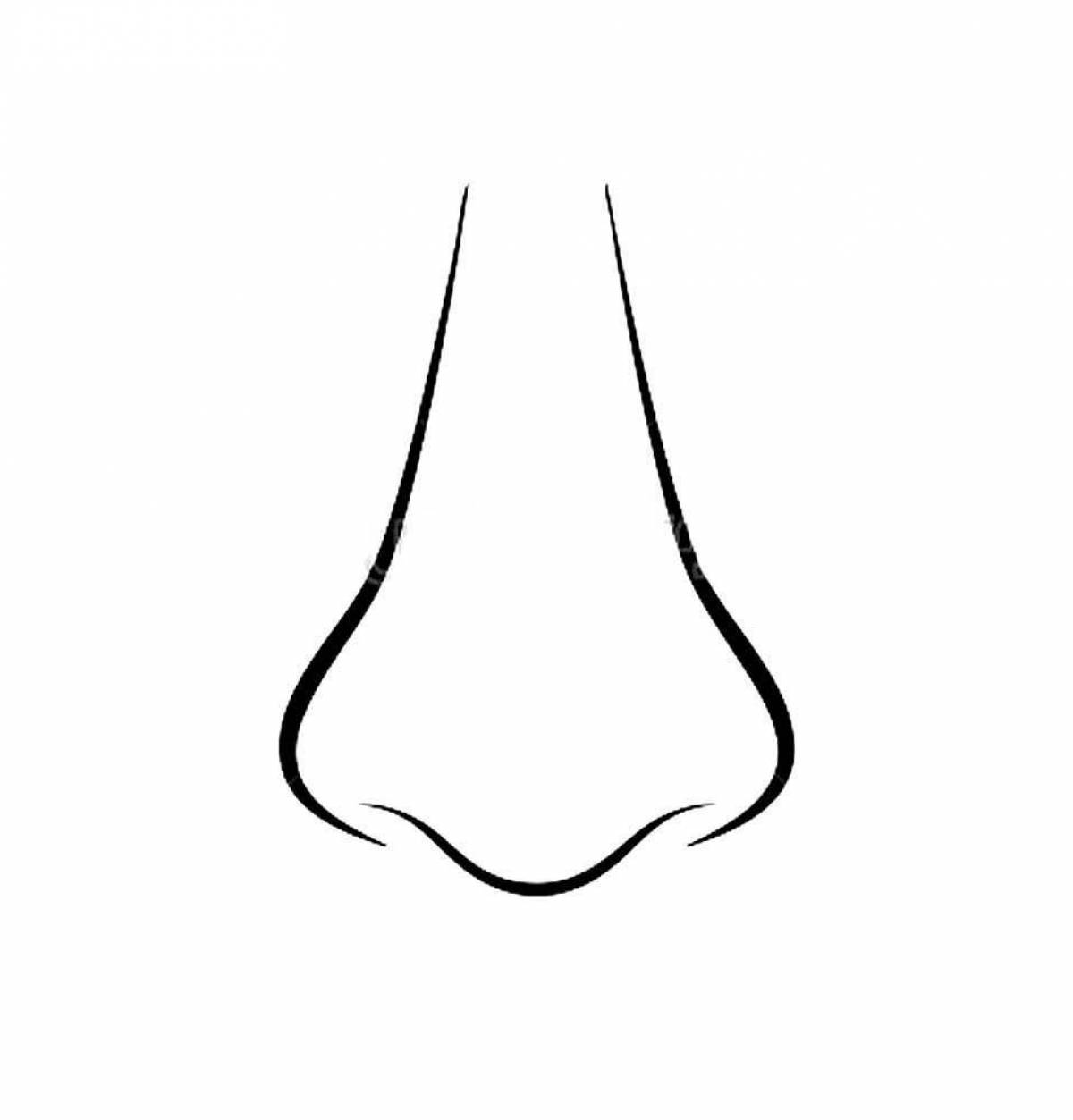 Нос человека рисунок для детей