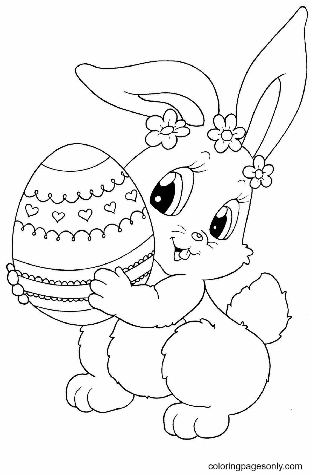 Naughty bunny coloring book