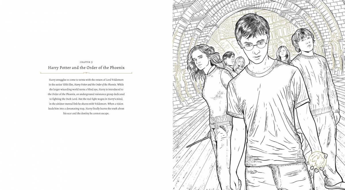 Harry Potter's adorable spiral coloring book