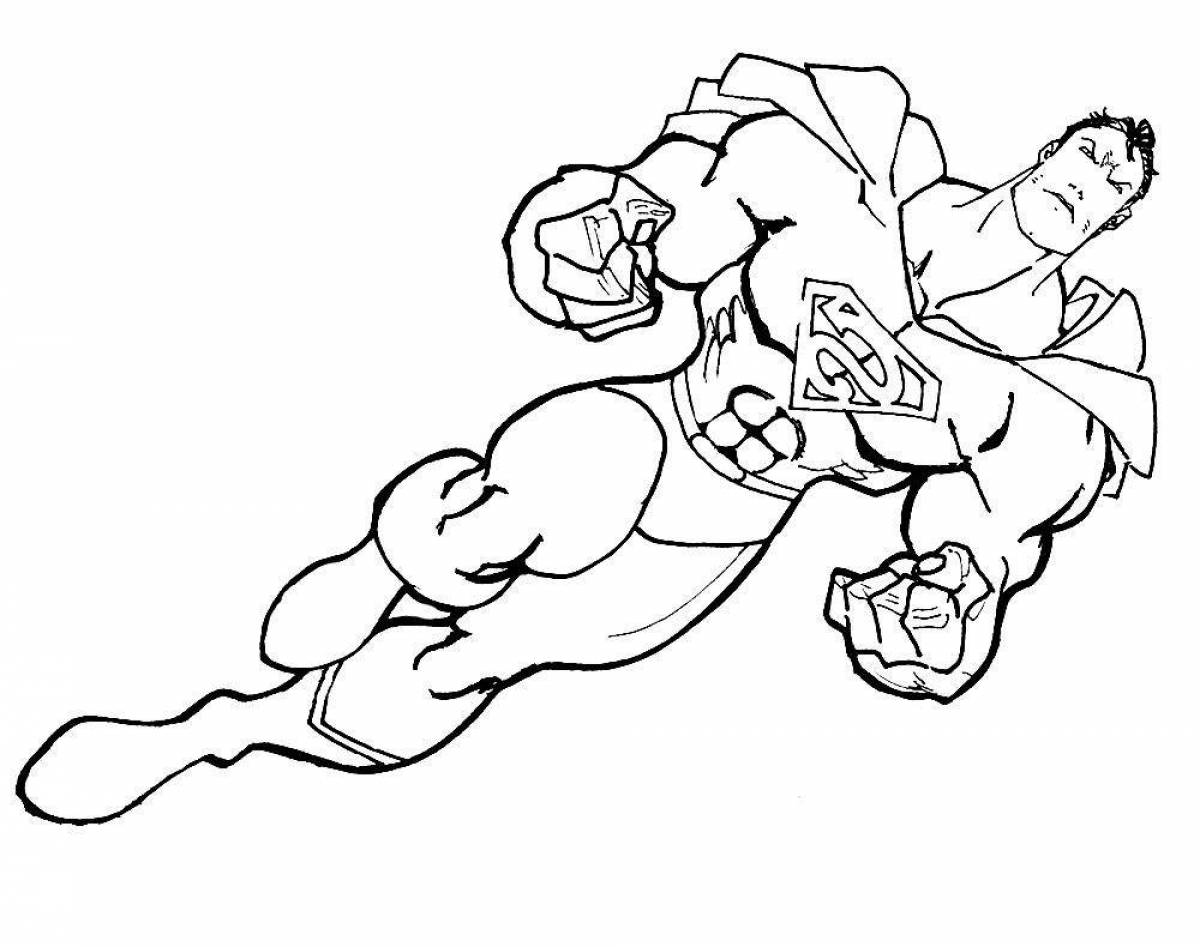 Fabulous superheroes coloring pages for kids