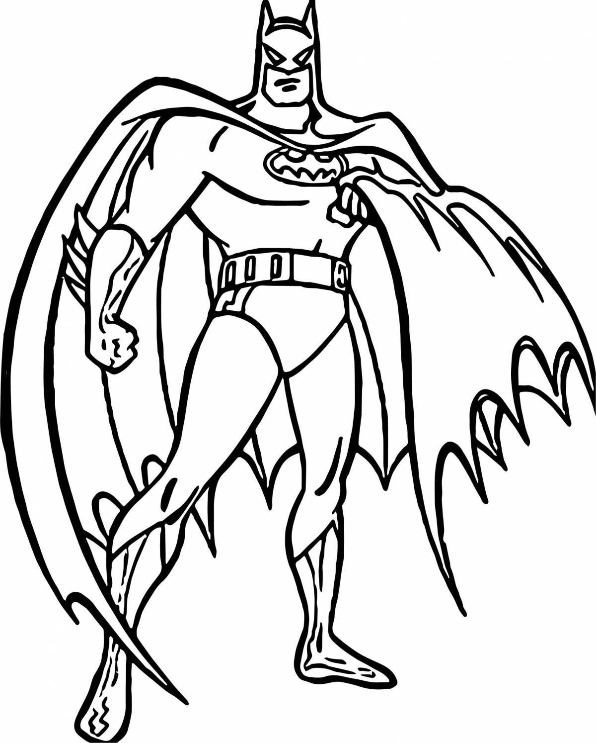 Glorious superheroes coloring pages for kids