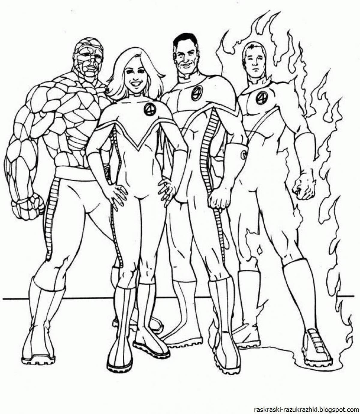 Fun superhero coloring pages for kids