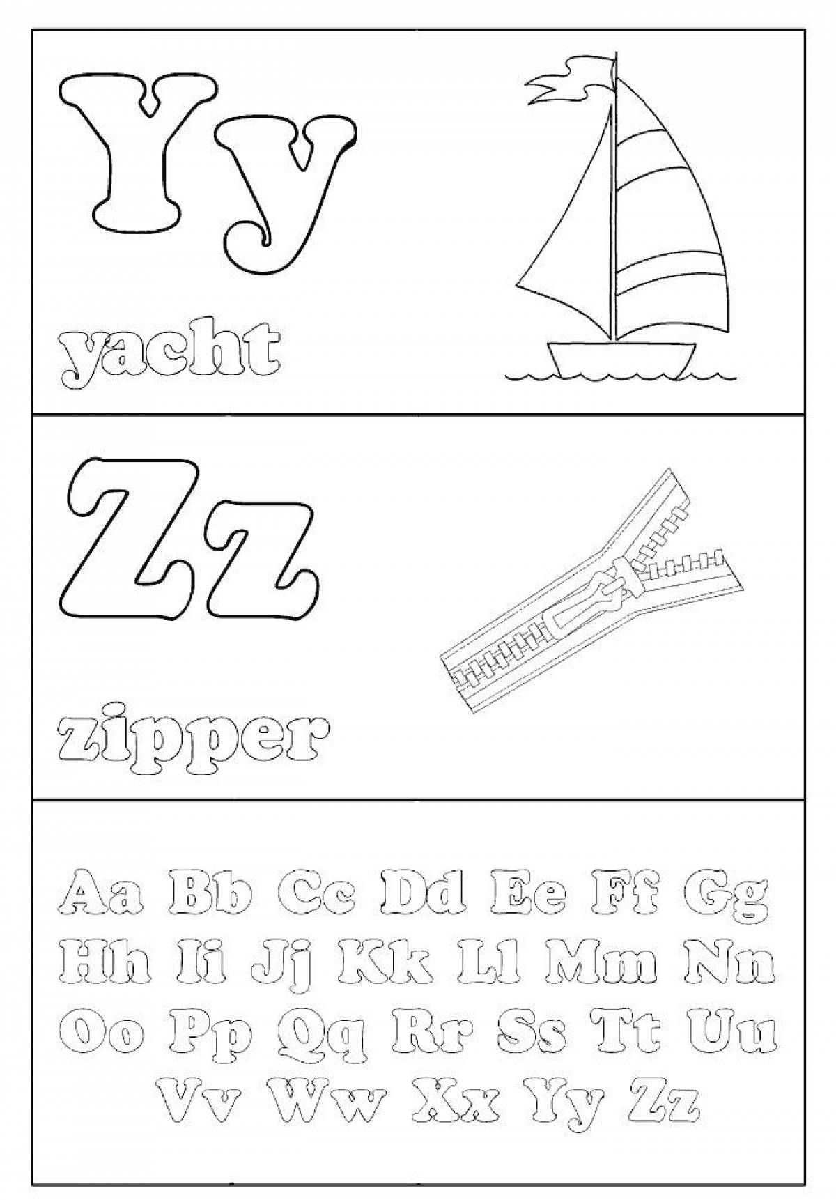 English alphabet in pictures #1