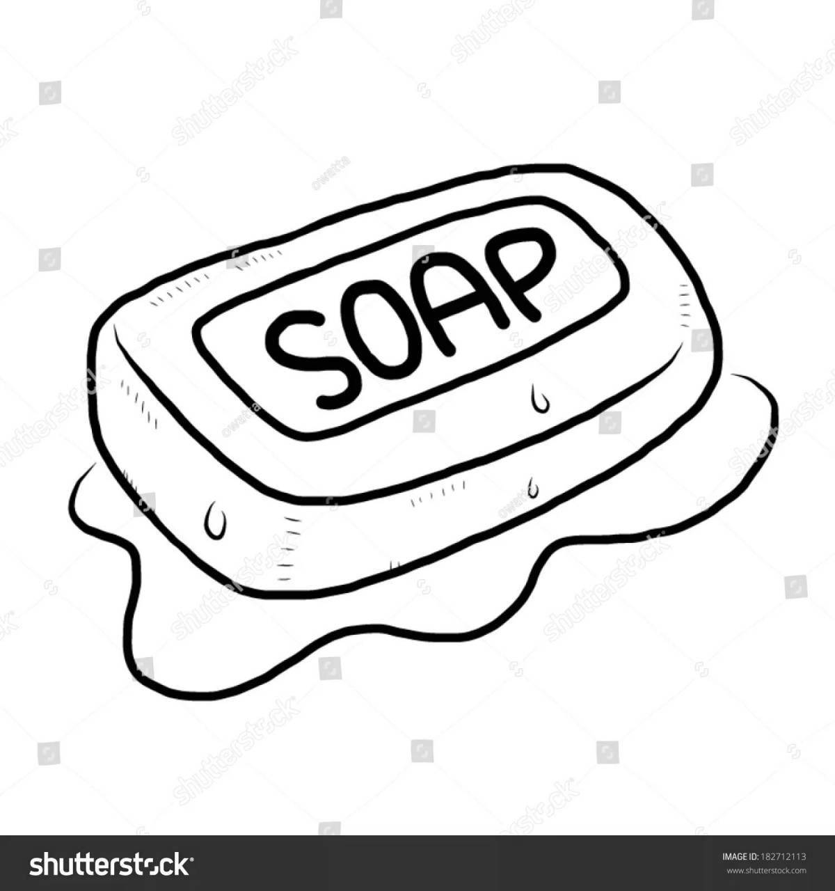 Joyful coloring soap