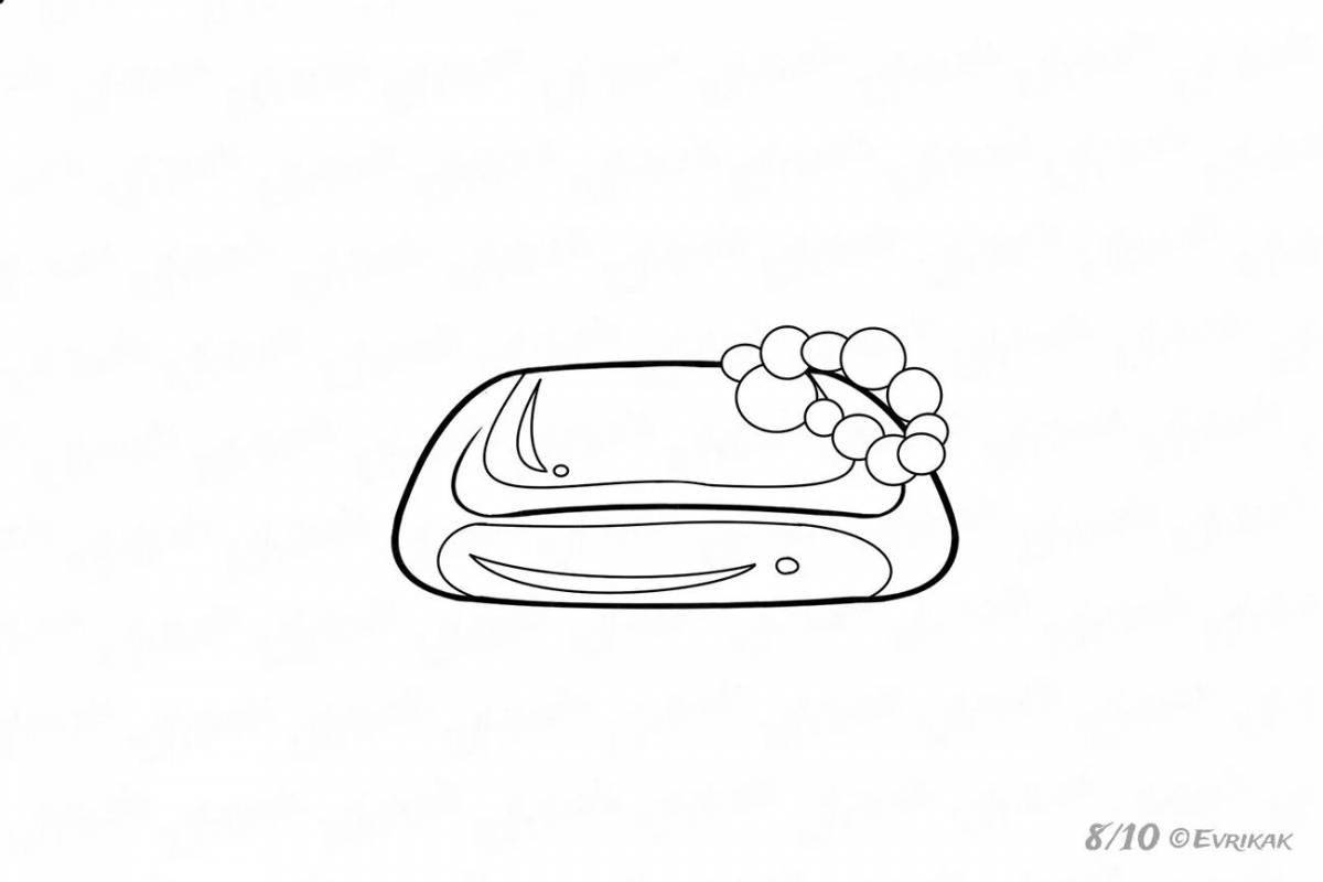 Shining Soap Coloring Page