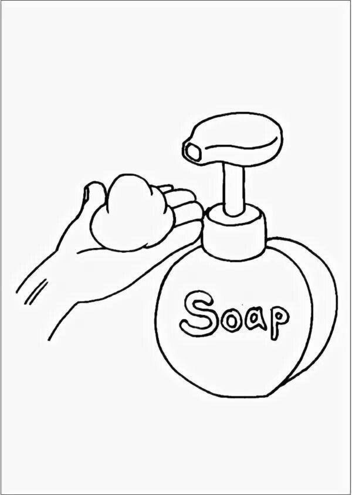 Great soap coloring page