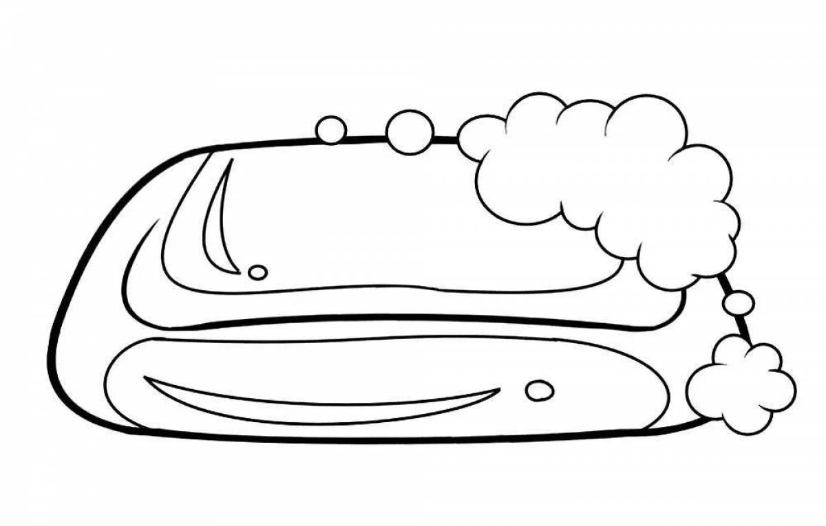 Refined soap coloring page