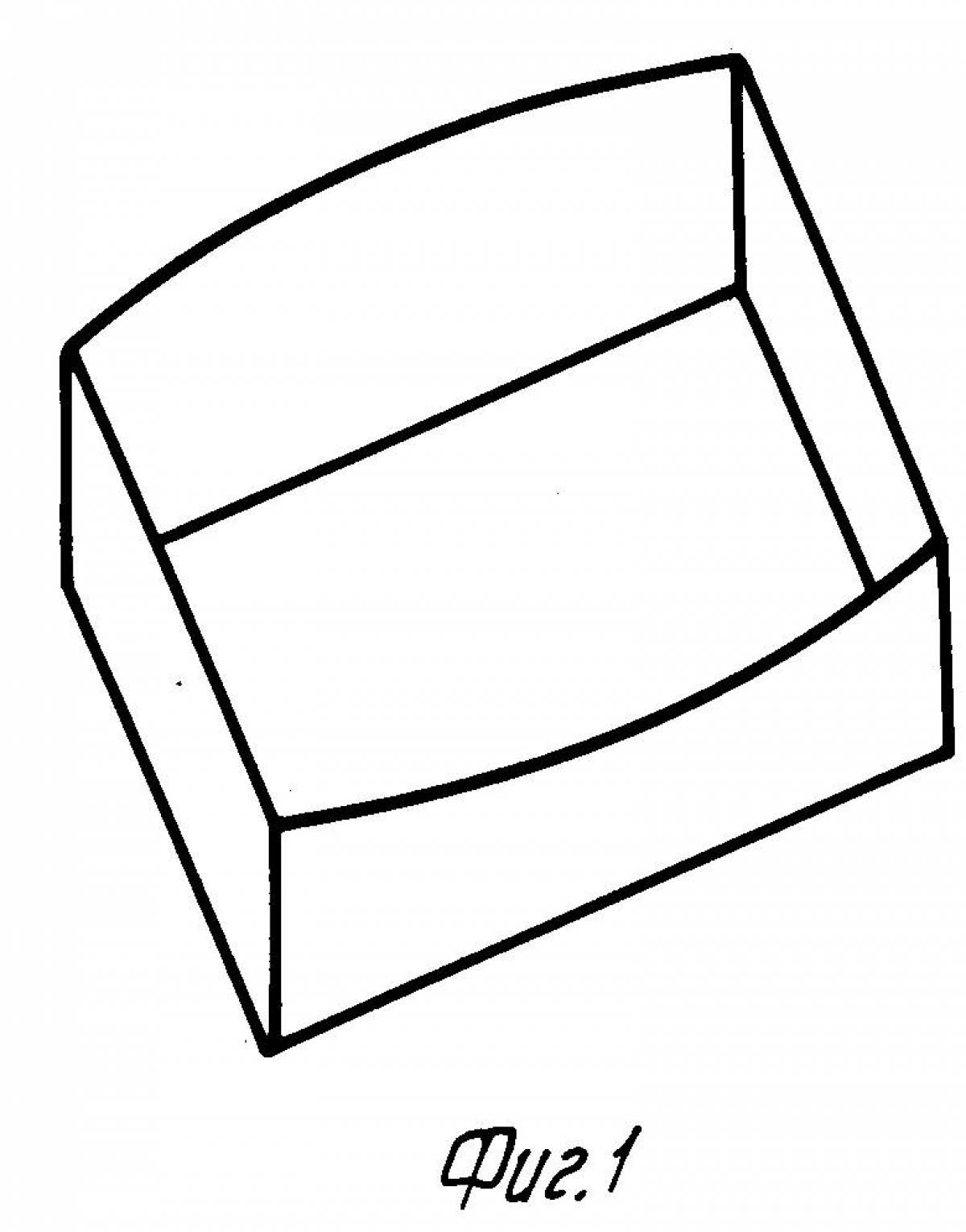 Playful box coloring page