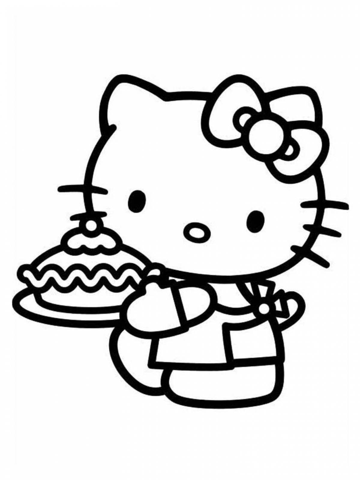 Hello kitty coloring book #2