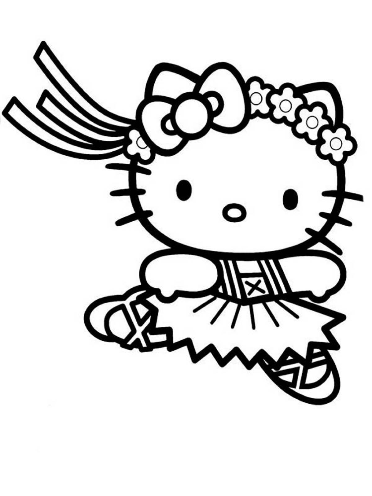 Hello kitty coloring book #6