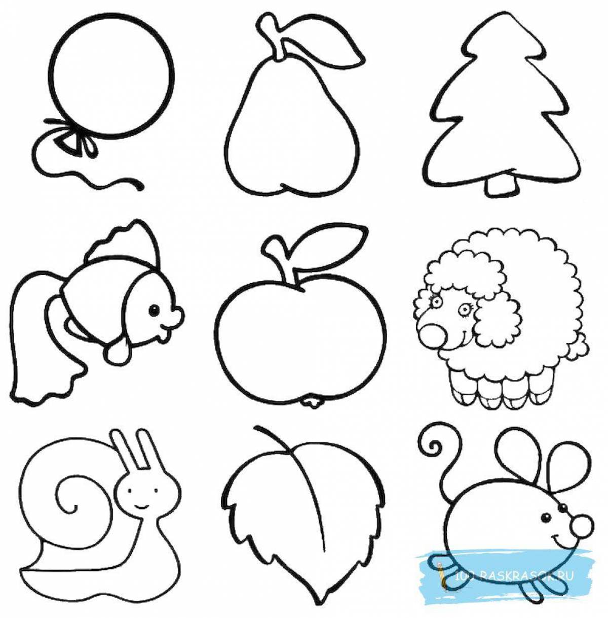 Color-lush coloring page 2 3 years