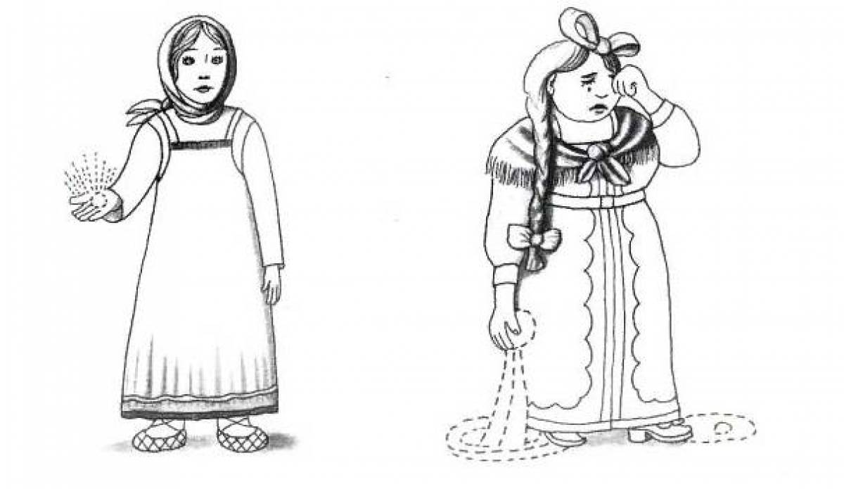 Great coloring book for the fairy tale Moroz Ivanovich