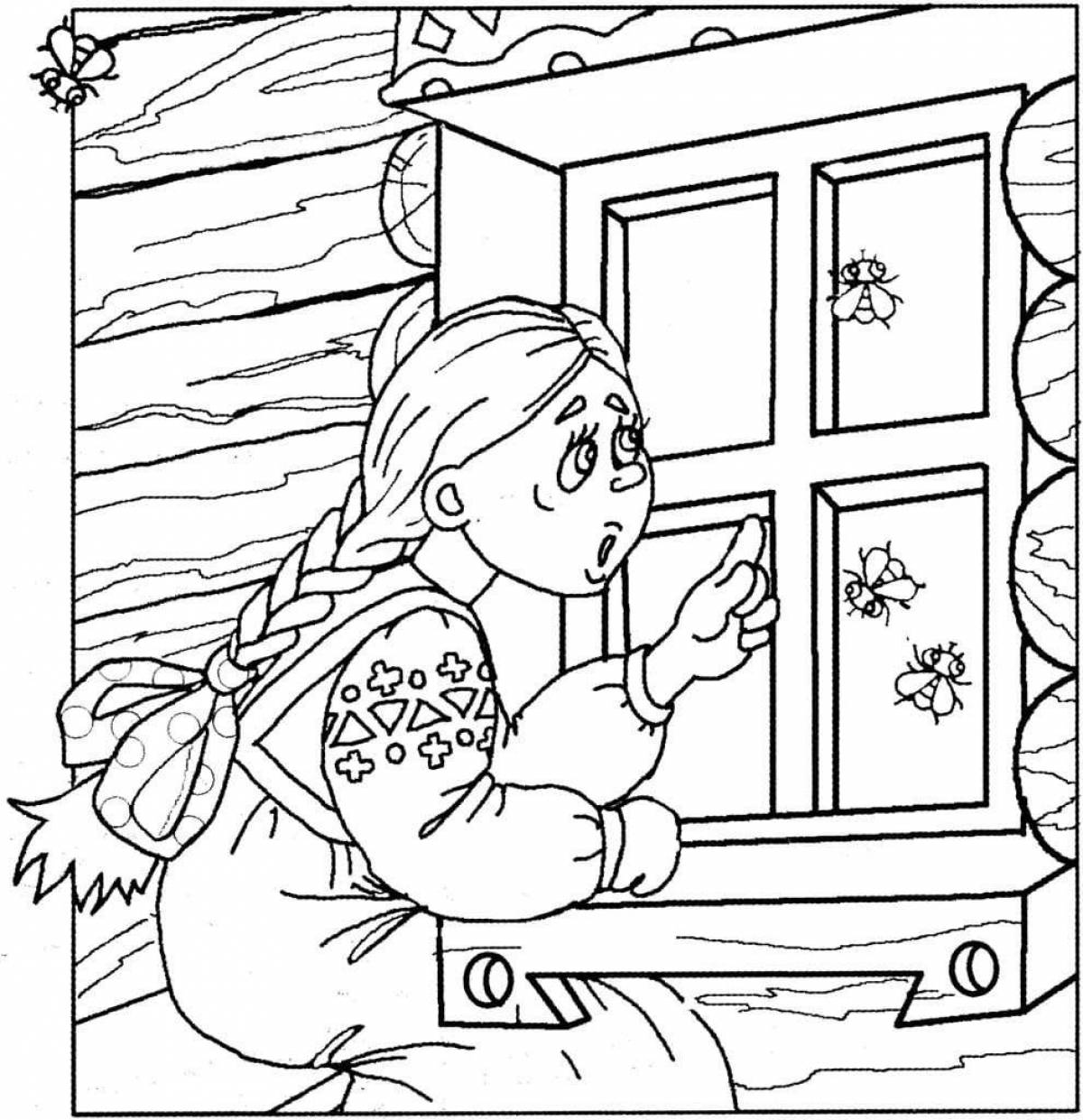 Glorious coloring book for the fairy tale frost Ivanovich