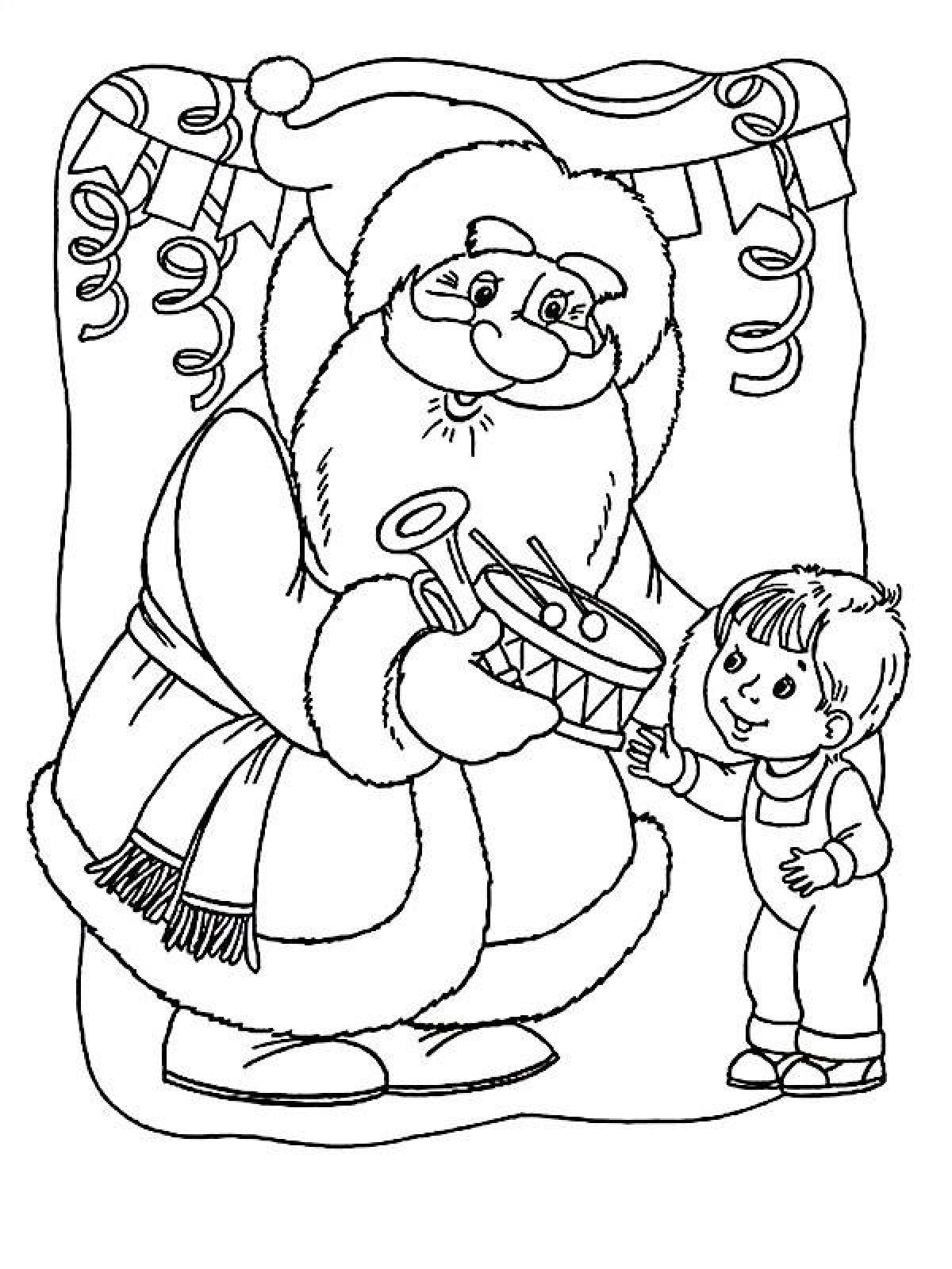 A gorgeous coloring book for the fairy tale Moroz Ivanovich