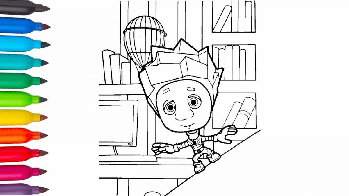 Fixies coloring pages for children 3-4 years old