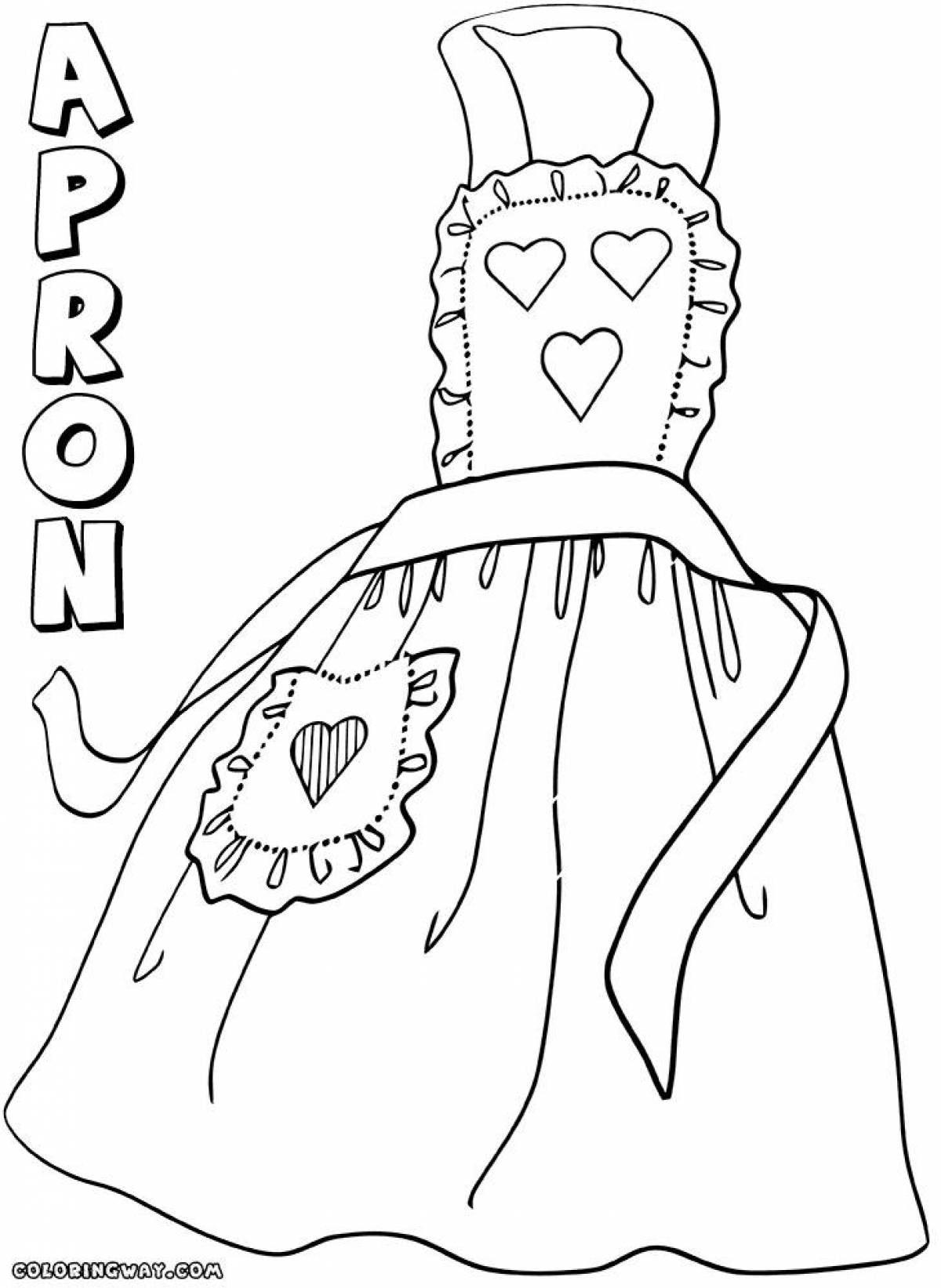 Fat Apron Coloring Page