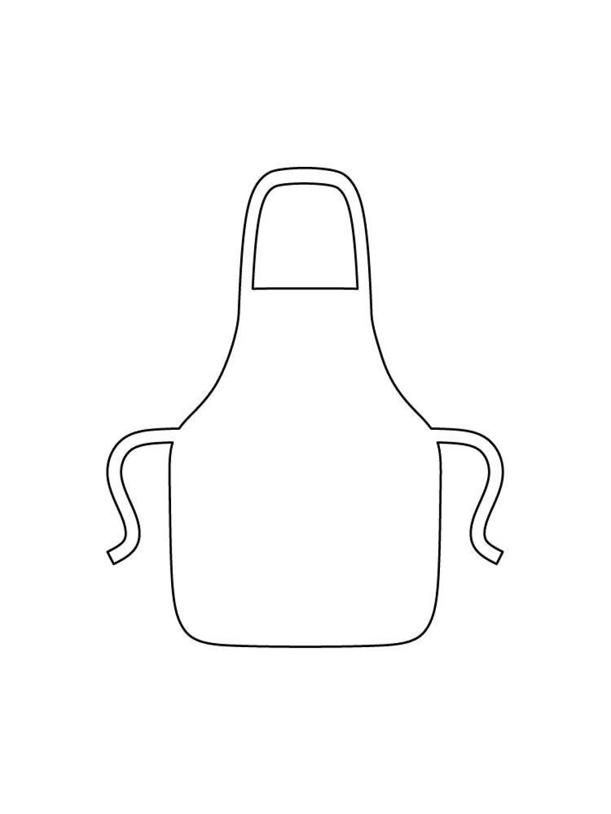 Glowing apron coloring page