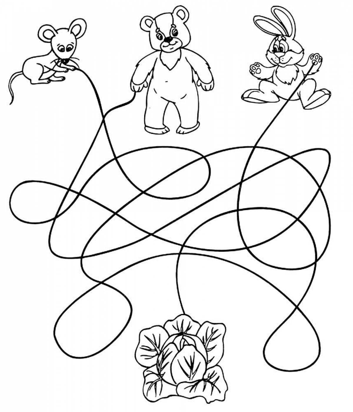Crystal Confusion Coloring Page