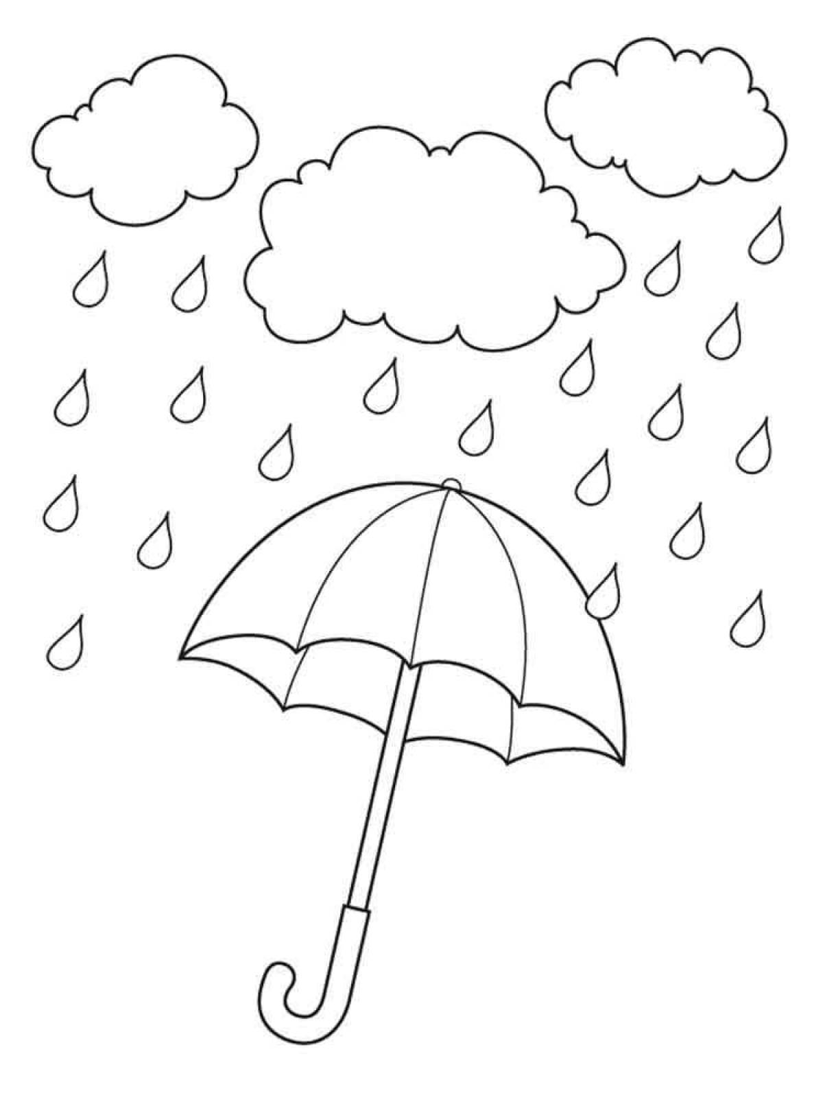 Раскраска зонт для детей распечатать бесплатно | Раскраски, Зонт, Зонты