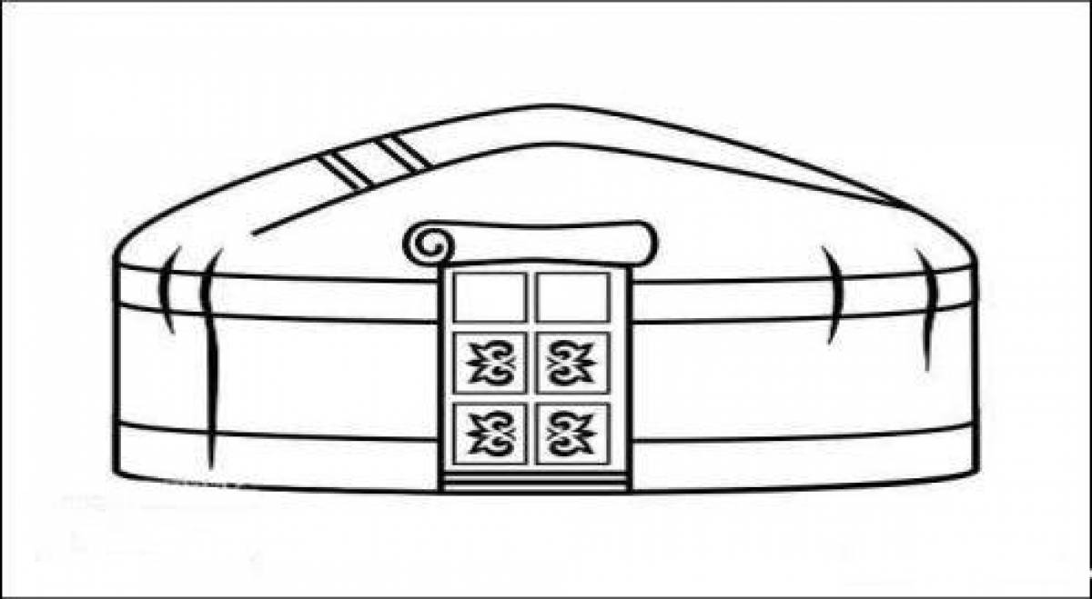Юрта цветная схема 1 класс