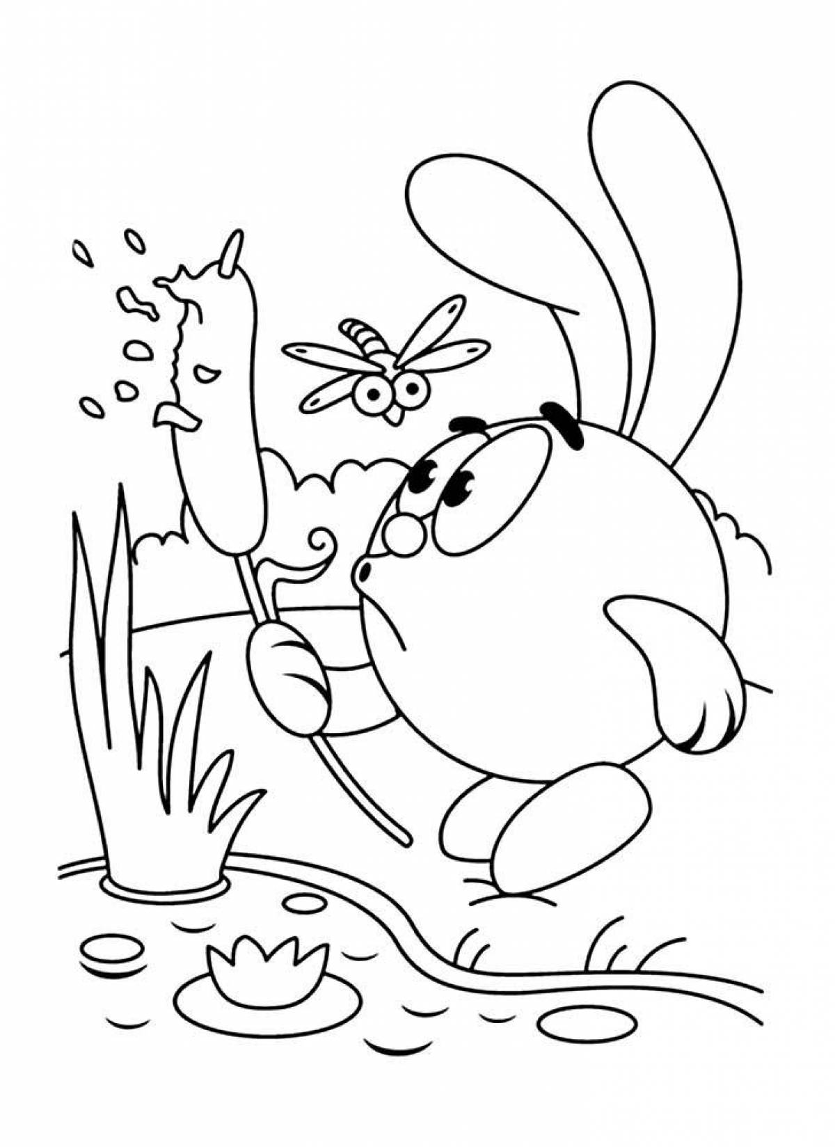 Photo Amazing coloring Smeshariki krosh