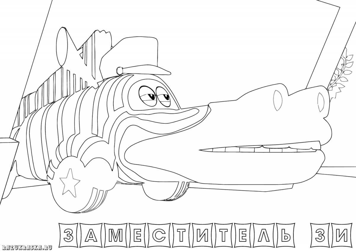 Coloring page wonderful team of dinosaurs