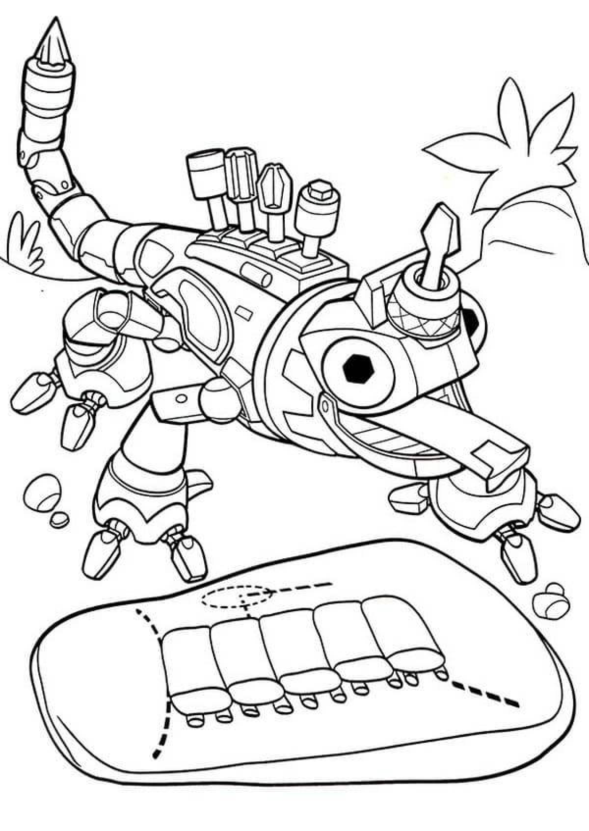 Charming dino team coloring book