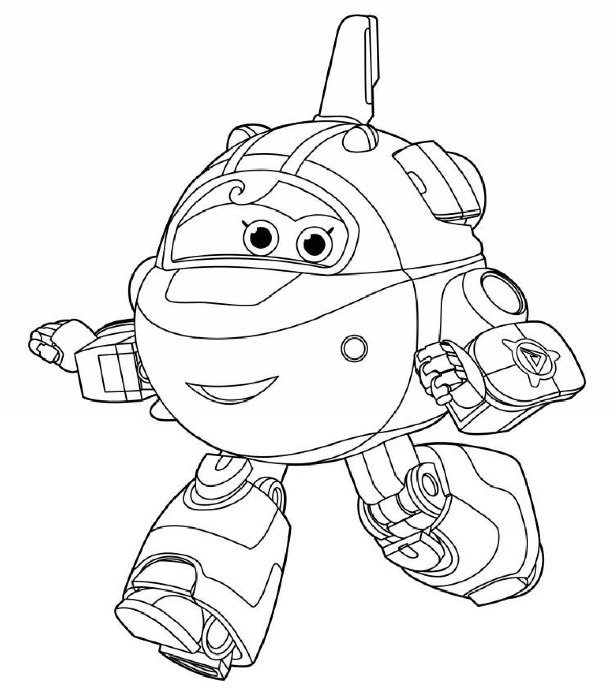 Zany dino team coloring page