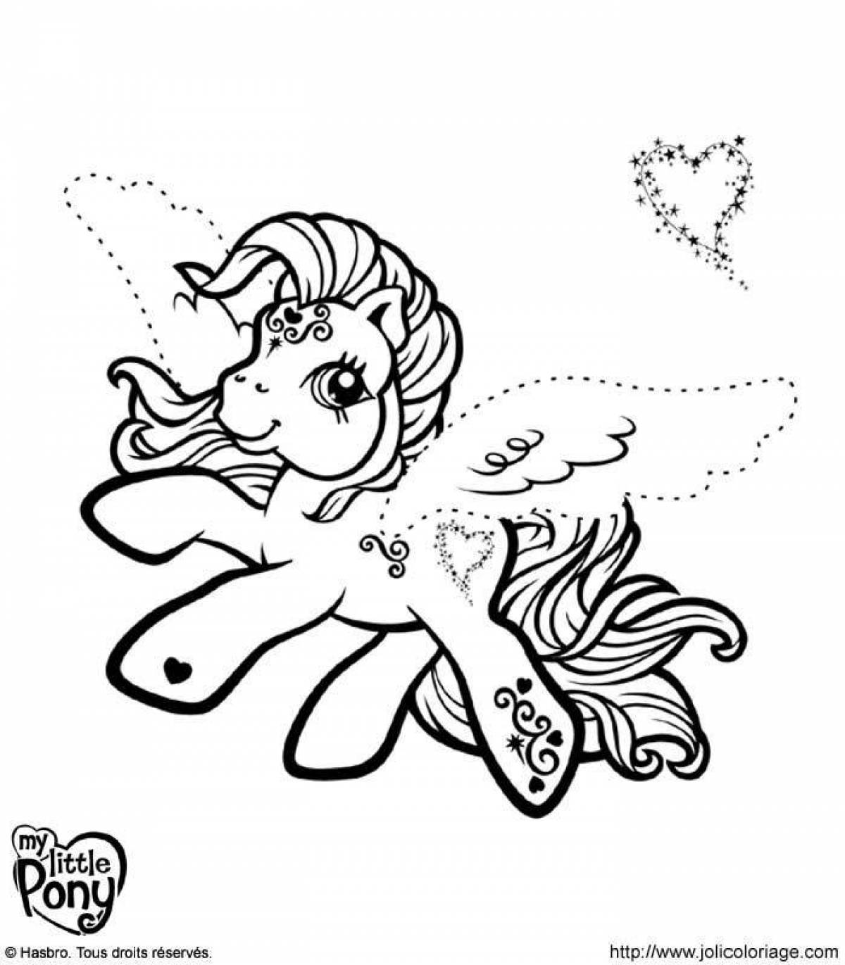 Amazing new generation pony coloring page