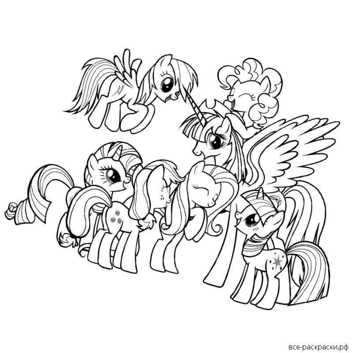 New generation pony coloring