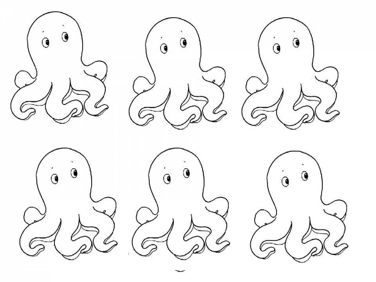 A fun octopus coloring book for kids