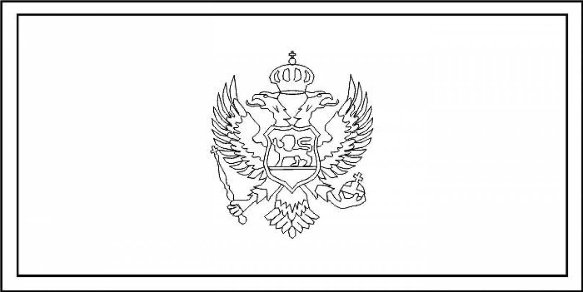 Luxurious coat of arms of Russia for kids