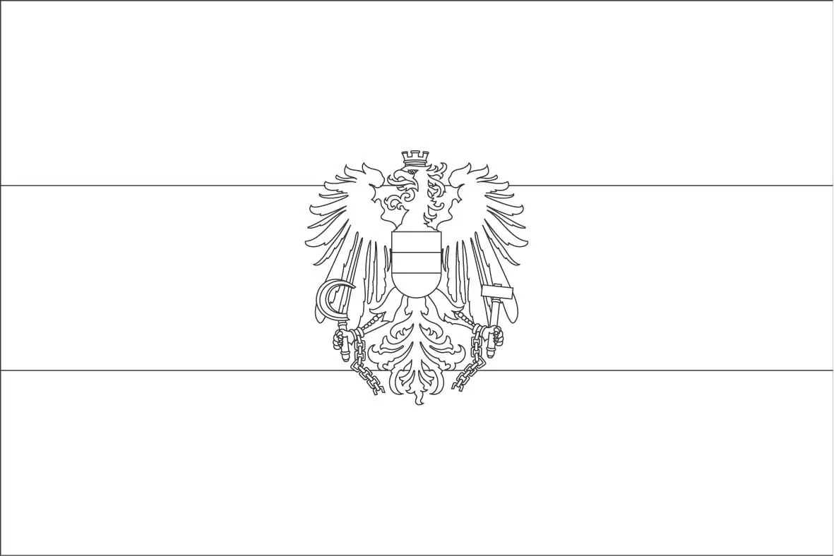 Glamor coat of arms of Russia for the little ones