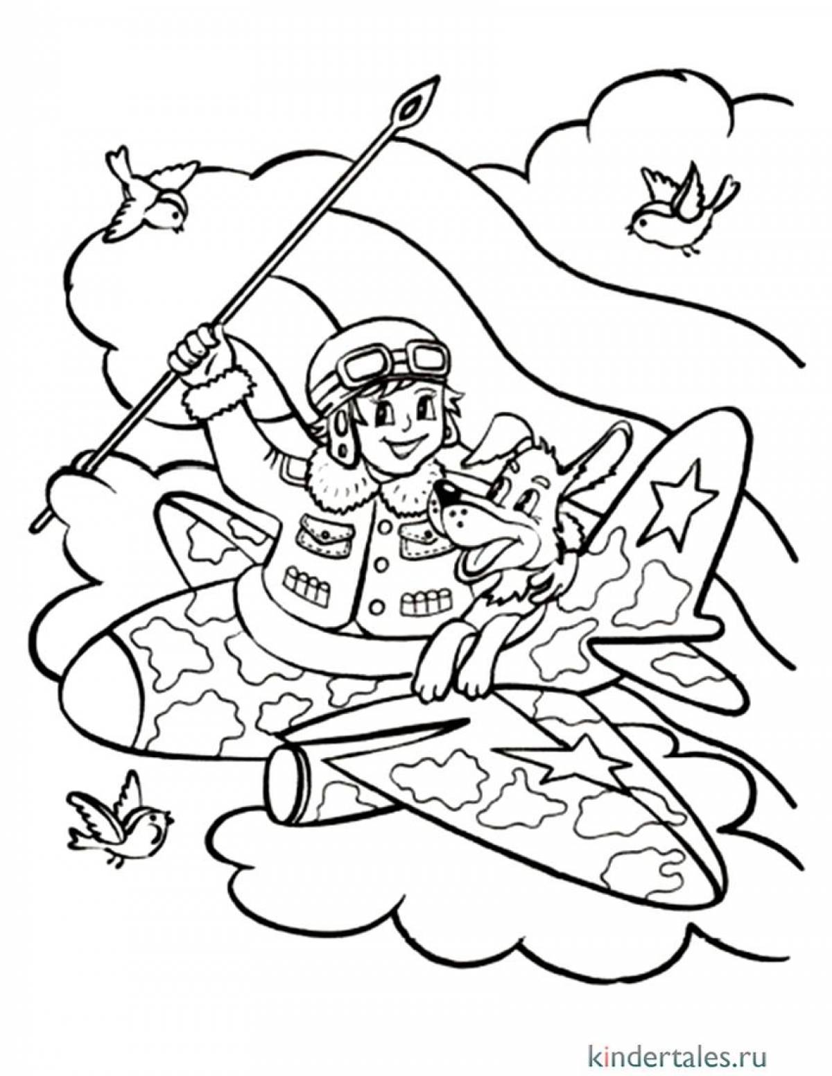 Great military coloring book for kids