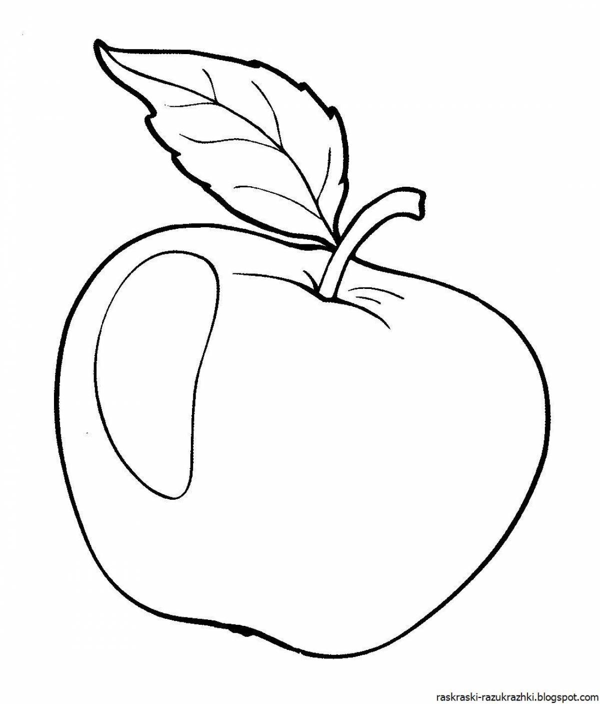 Fantastic fruit coloring book for 3-4 year olds