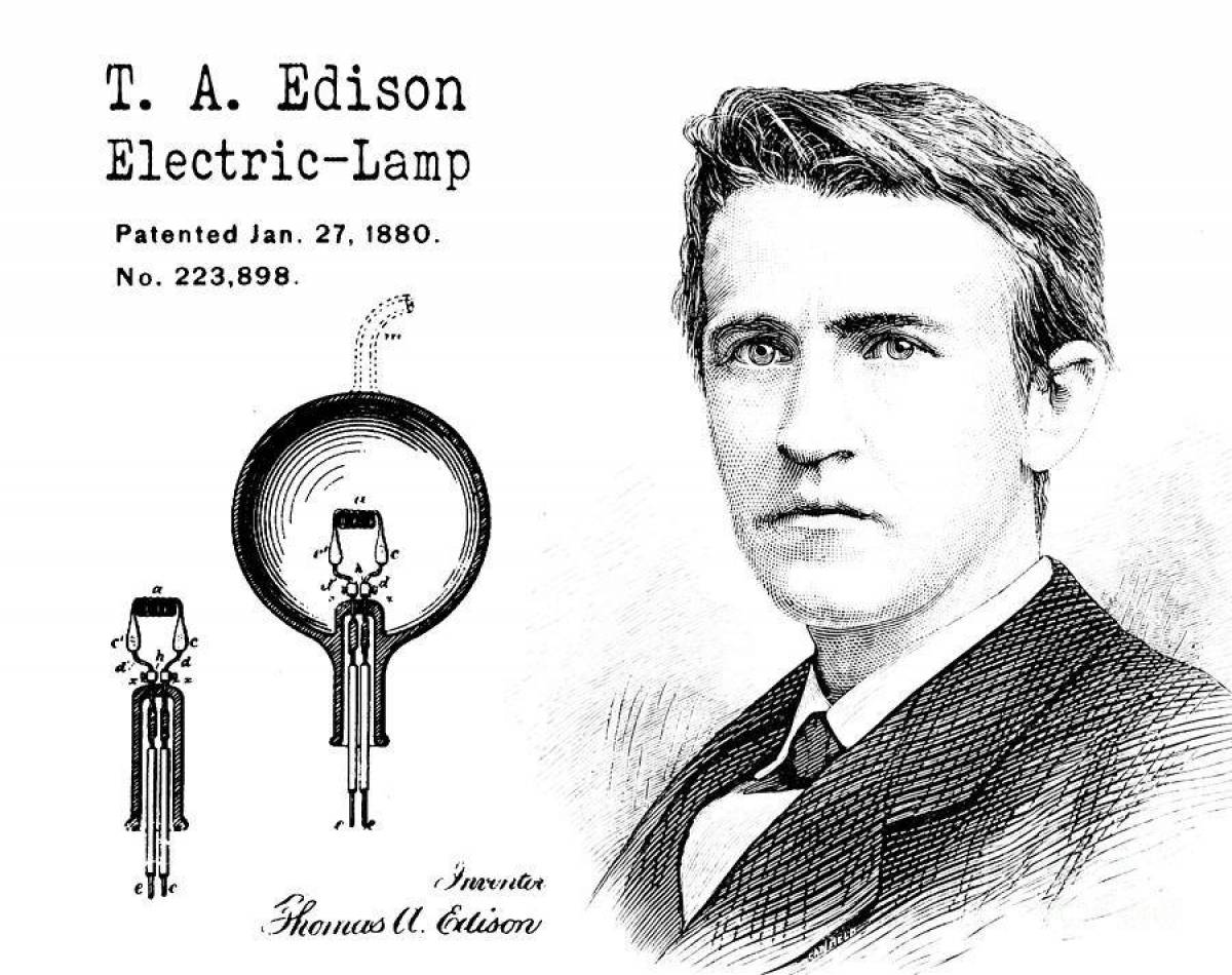 Edison's wonderful coloring book