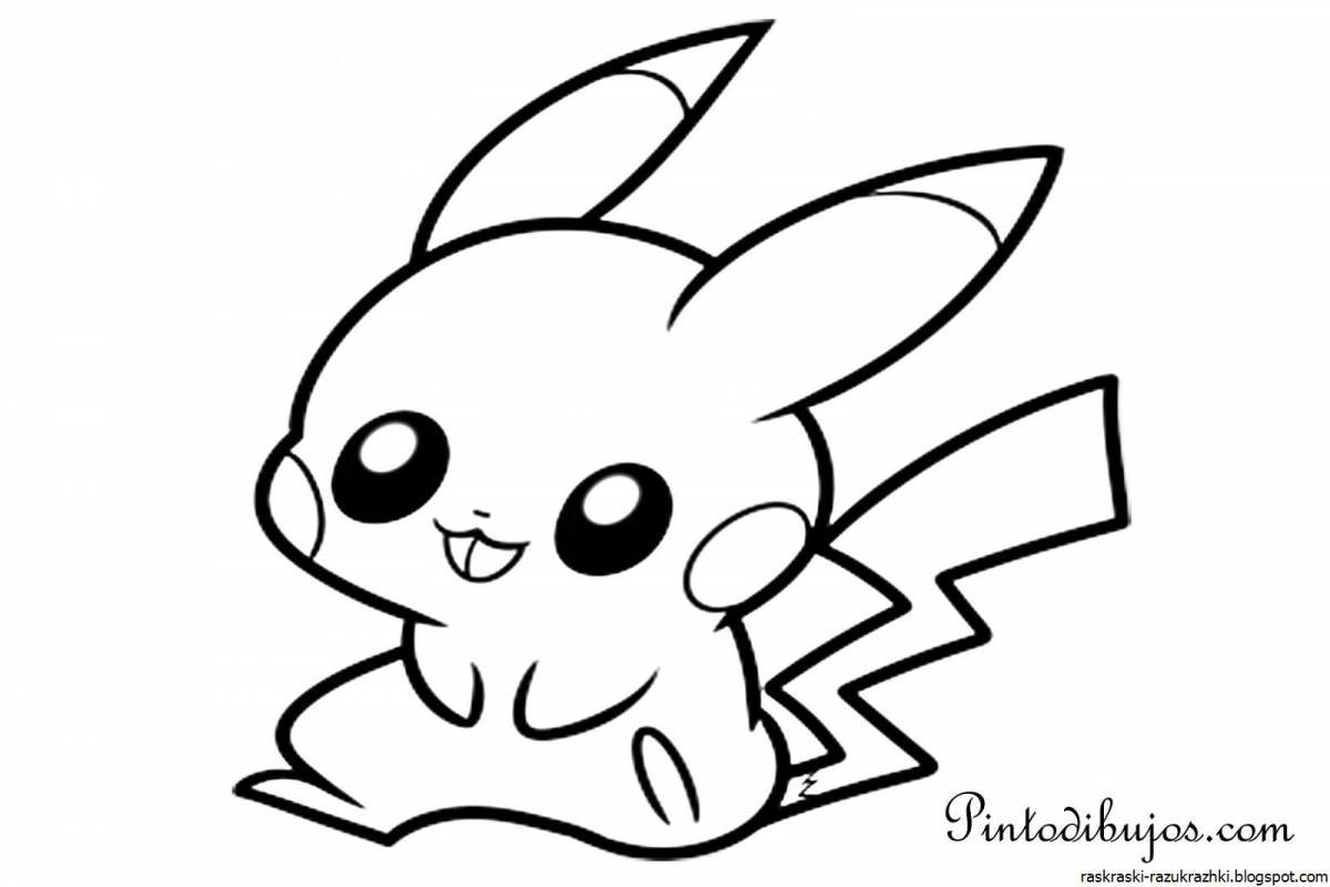 Attractive coloring pikachu