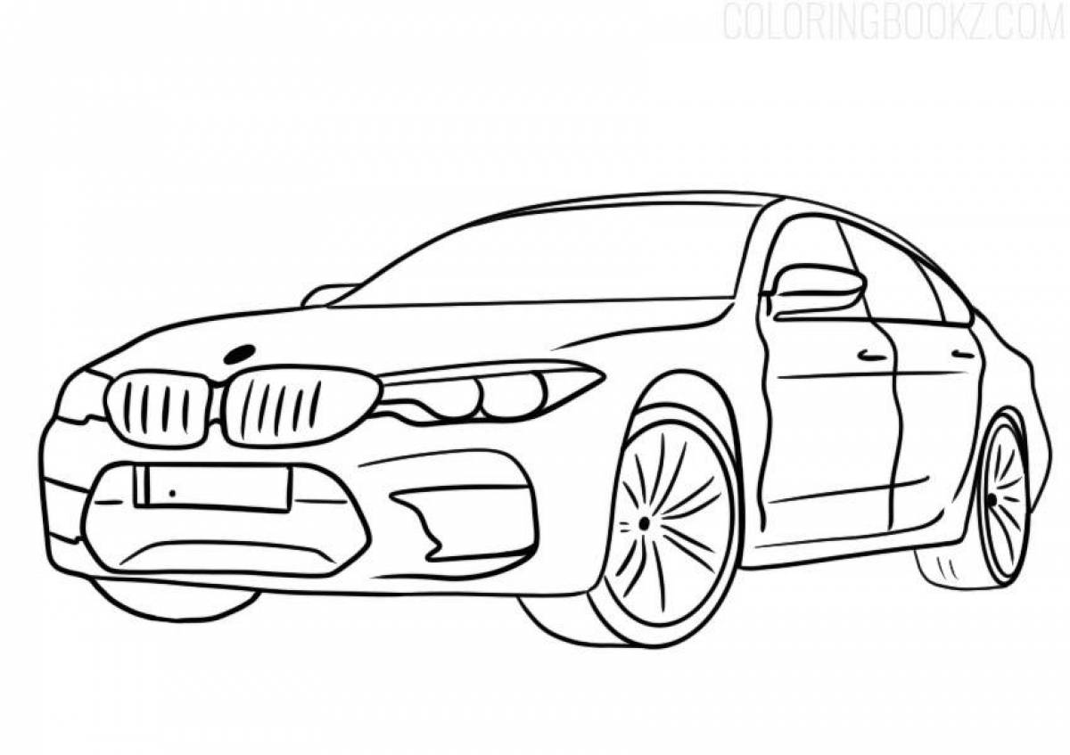 Great bmw m4 coloring page